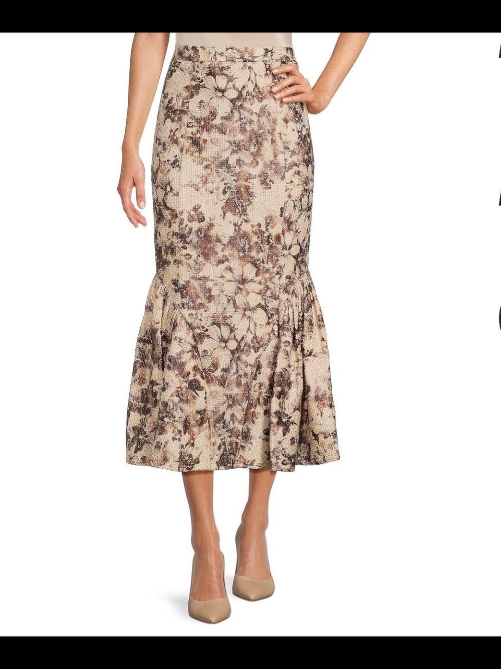 Muse by Marchesa Coordinating  Rhodes Foil Tweed Skirt